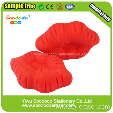 Valentine's Gift Red Lip Rubbers Festival Erasers